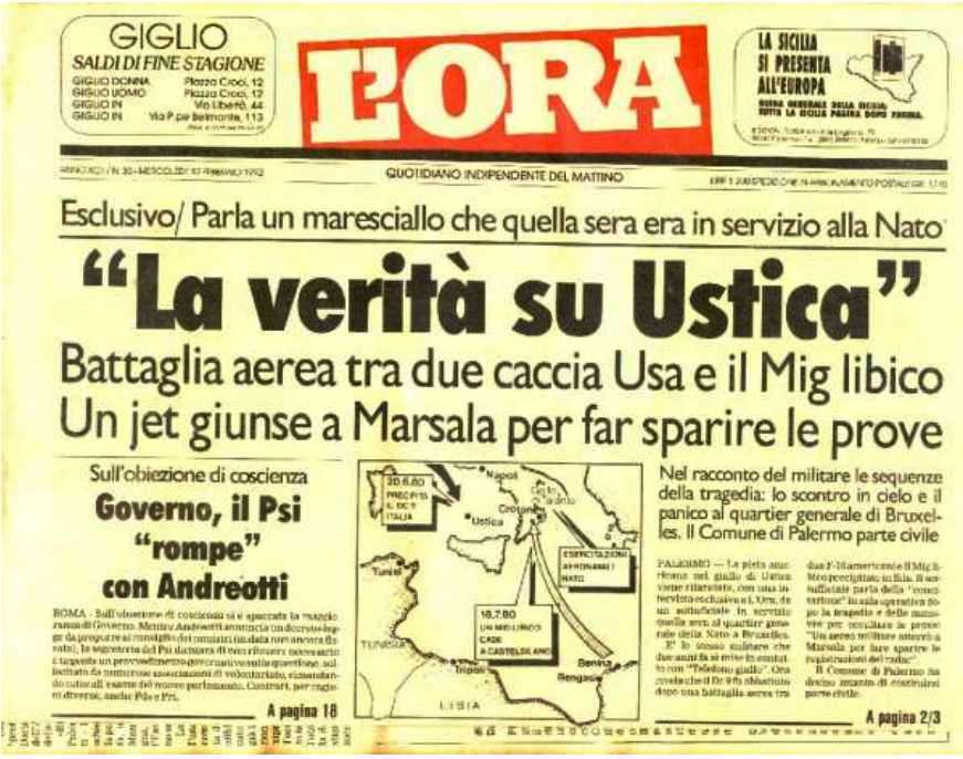 Via del Giornale L Ora c . Palermo dedica una strada al giornale